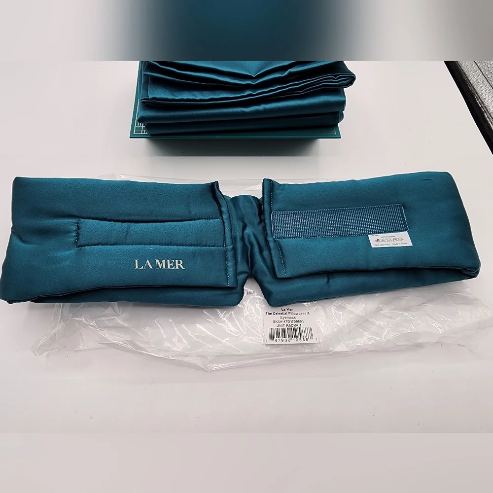 La Mer Celestial Pillowcase & Sleep Mask NWT